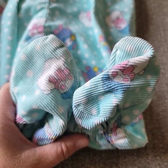 Vtg Osh Kosh Bgosh Snowman Courderoy Overalls Matching Turtleneck Snowball Feet - Picture 9 of 14